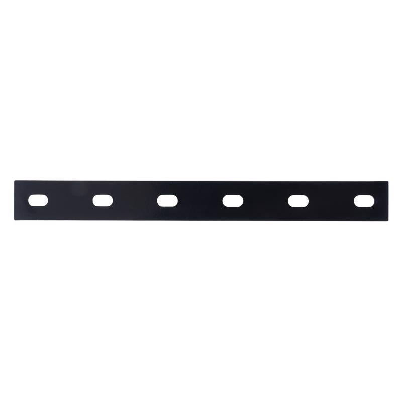Hampton 1/8 in. H X 1.5 in. W X 14 in. L Black Steel Mending Plate