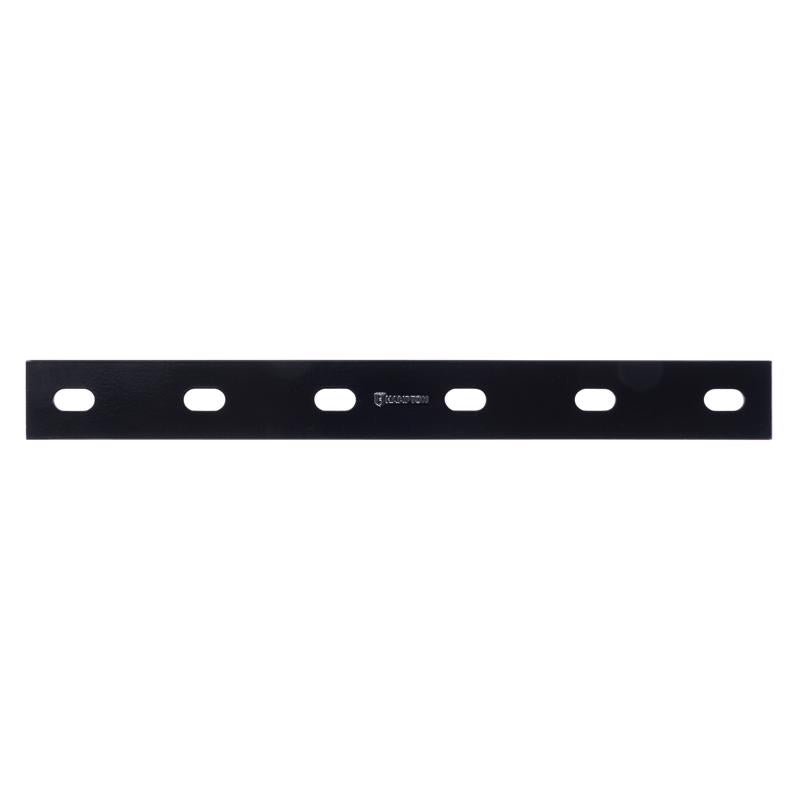 Hampton 1/8 in. H X 1.5 in. W X 14 in. L Black Steel Mending Plate