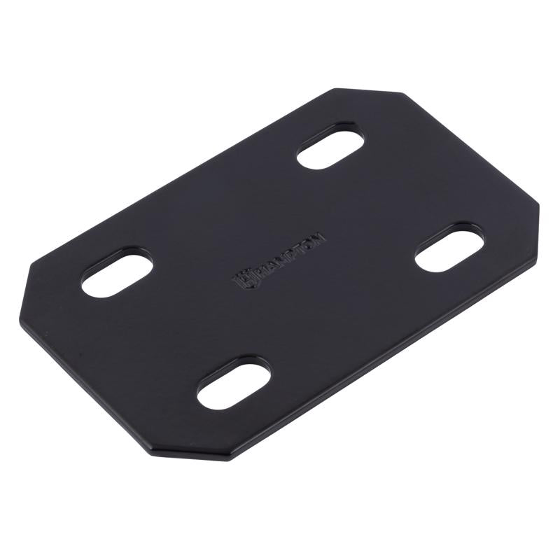 Hampton 1/8 in. H X 3 in. W X 4.75 in. L Black Steel Mending Plate