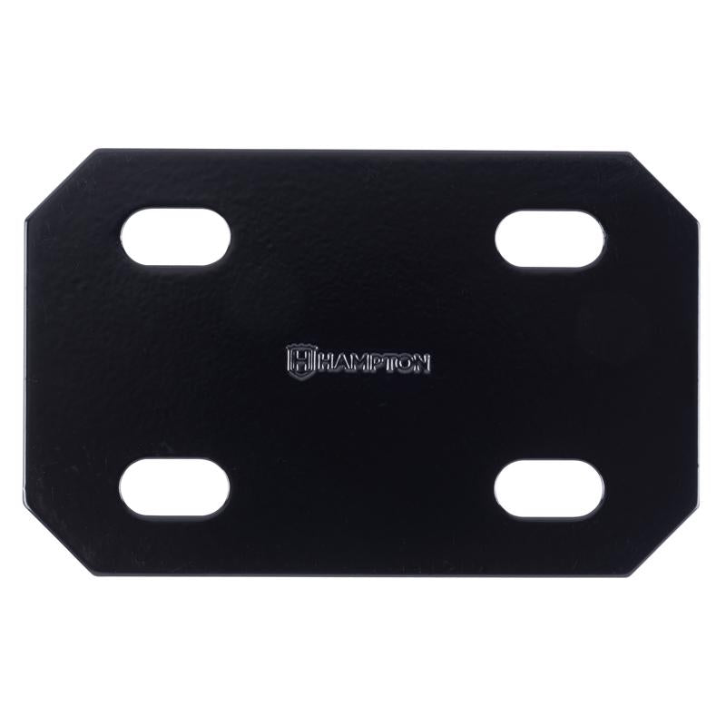 Hampton 1/8 in. H X 3 in. W X 4.75 in. L Black Steel Mending Plate