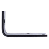 Hampton 1.5 in. H X 1.67 in. W X 1/8 in. D Black Steel Inside/Outside Corner Brace