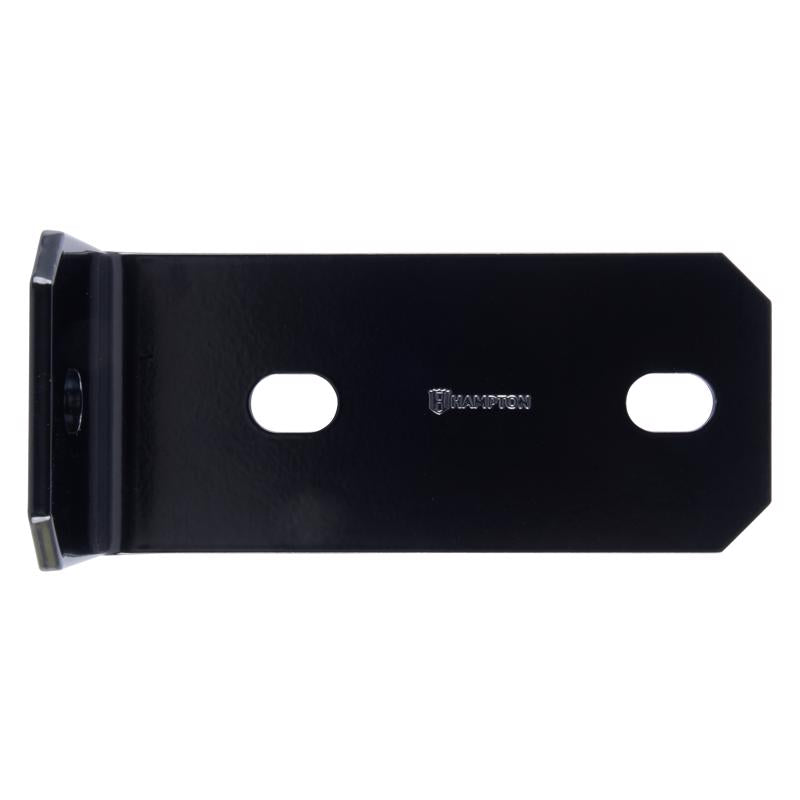 Hampton 3 in. H X 6.5 in. W X 1/8 in. D Black Steel Inside/Outside Corner Brace