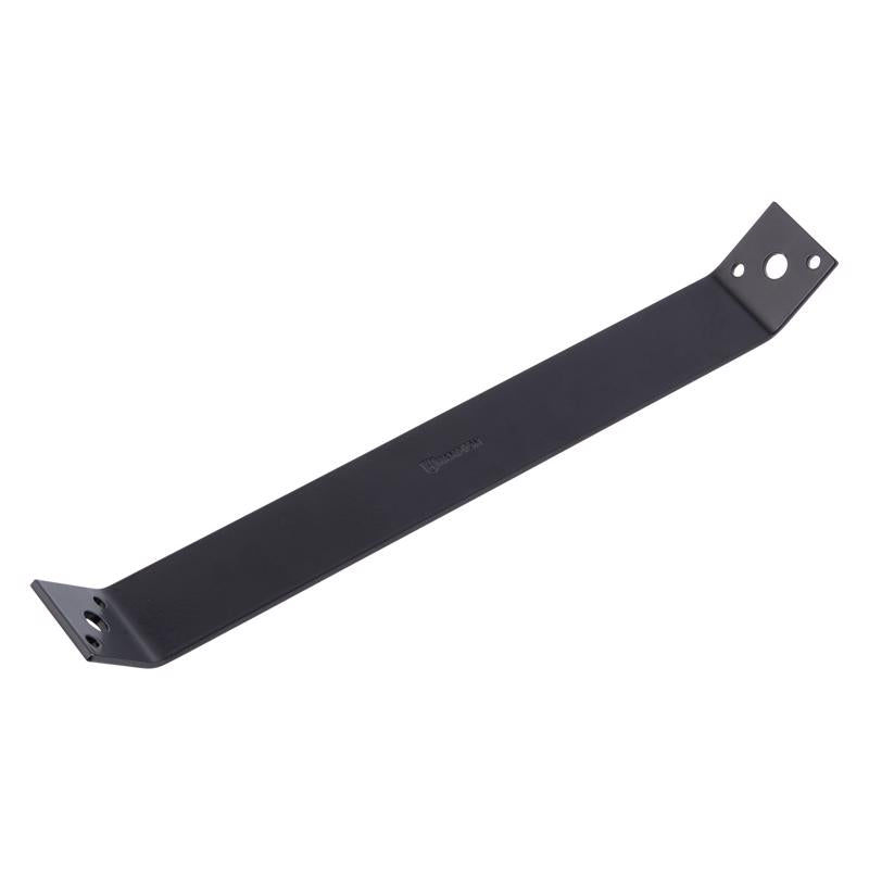 Hampton 13.3 in. H X 1.5 in. W X 1/8 in. D Black Steel Inside Strap Brace