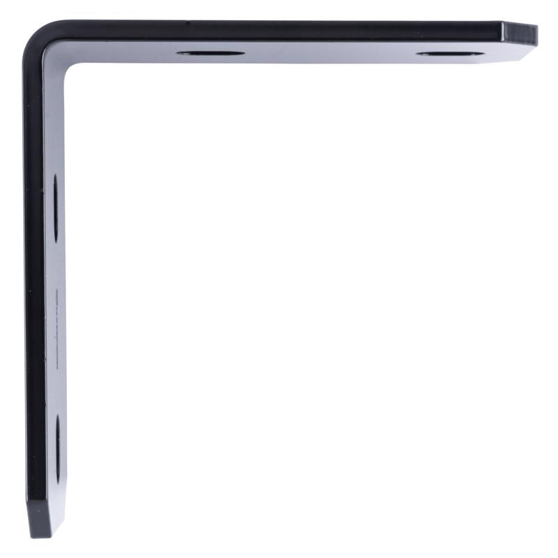 Hampton 3 in. H X 6.25 in. W X 1/4 in. D Black Steel Inside/Outside Corner Brace