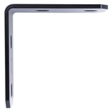 Hampton 3 in. H X 6.25 in. W X 1/4 in. D Black Steel Inside/Outside Corner Brace