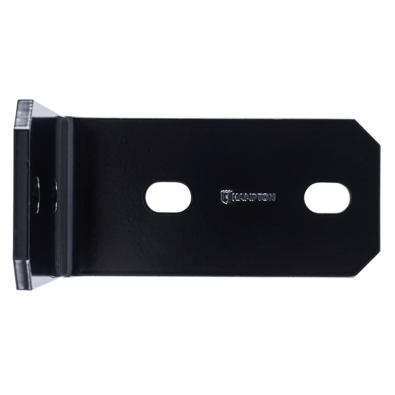 Hampton 3 in. H X 6.25 in. W X 1/4 in. D Black Steel Inside/Outside Corner Brace