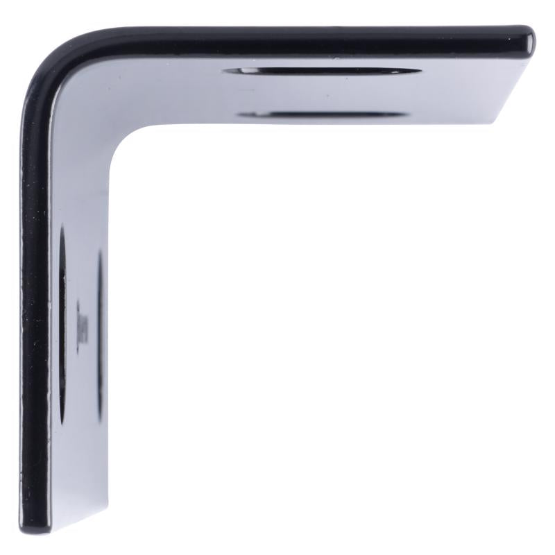 Hampton 2.09 in. H X 5 in. W X 1/8 in. D Black Steel Inside/Outside Corner Brace