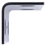 Hampton 2.09 in. H X 5 in. W X 1/8 in. D Black Steel Inside/Outside Corner Brace