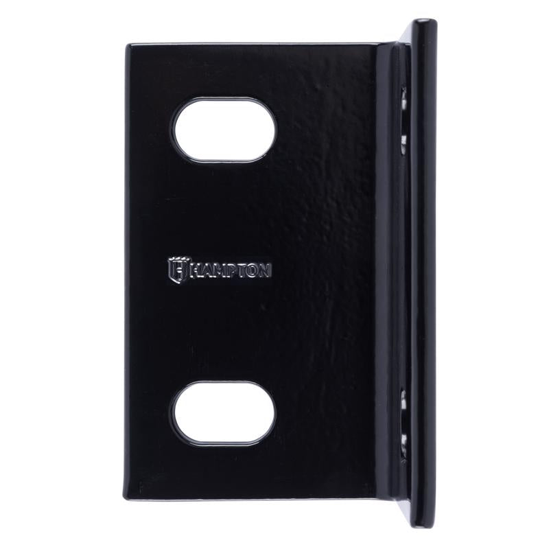 Hampton 4.62 in. H X 3 in. W X 1/4 in. D Black Steel Inside/Outside Brace