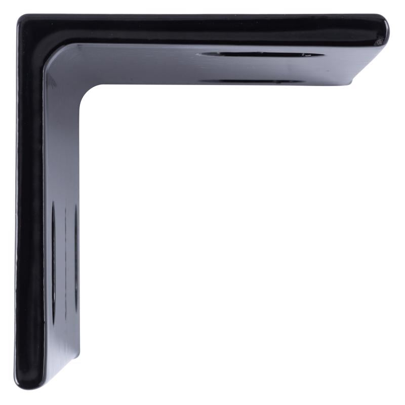 Hampton 6.62 in. H X 3 in. W X 1/4 in. D Black Steel Inside/Outside Corner Brace