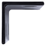 Hampton 6.62 in. H X 3 in. W X 1/4 in. D Black Steel Inside/Outside Corner Brace