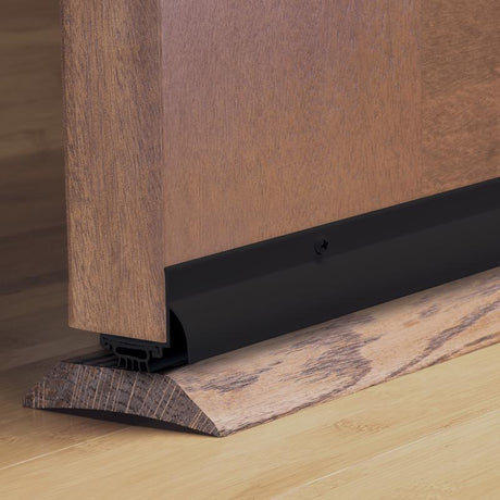 M-D Building Products Black Aluminum Door Bottom For Doors 36 in. L X 1.25 in.