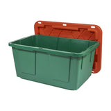 Greenmade Pro. Grade 27 gal Green/Red Storage Bin 14.7 in. H X 20.4 in. W X 30.4 in. D Stackable
