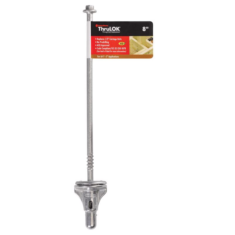 FastenMaster ThruLOK 1/2 in. X 8 in. L Hex Galvanized Steel Lag Screw 1 pk