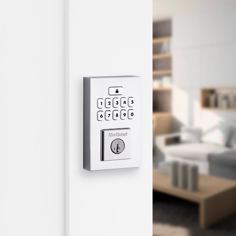 Kwikset SmartCode Polished Chrome Metal Electronic Deadbolt