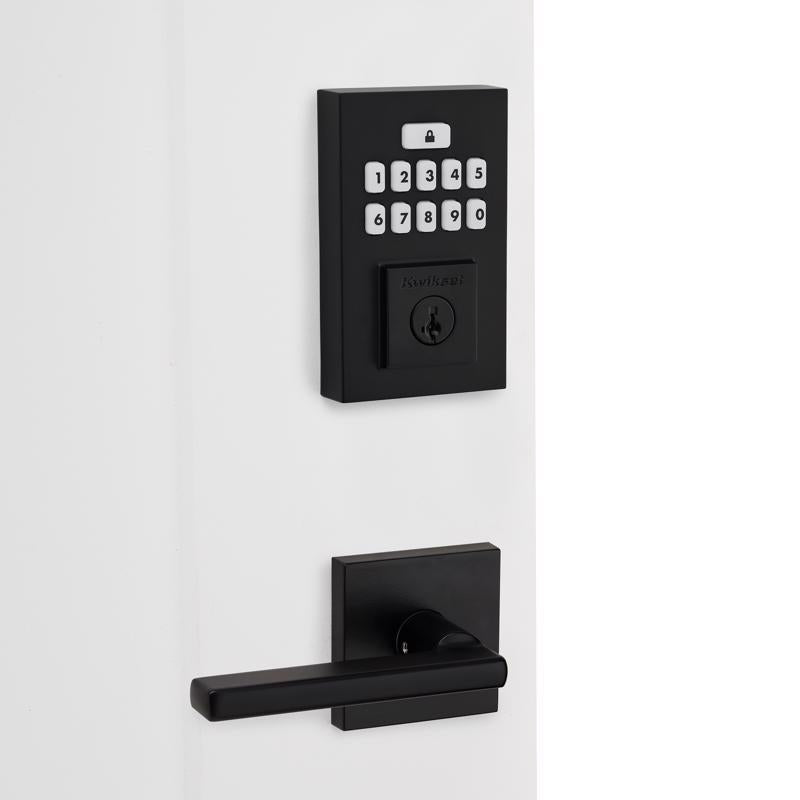 Kwikset SmartCode Matte Black Metal Electronic Deadbolt