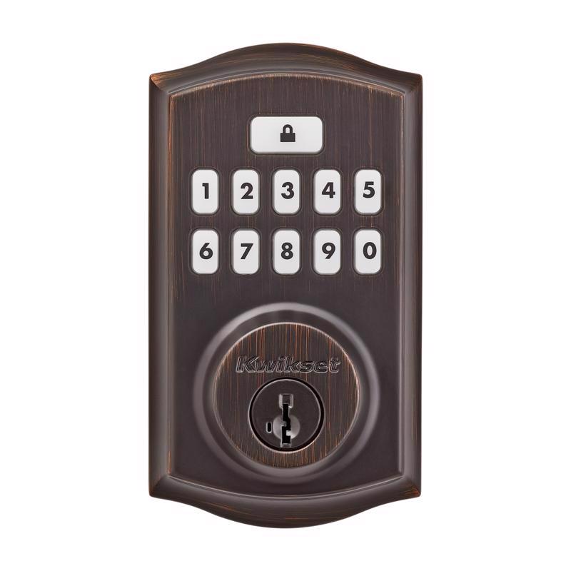 Kwikset SmartCode Venetian Bronze Metal Electronic Deadbolt