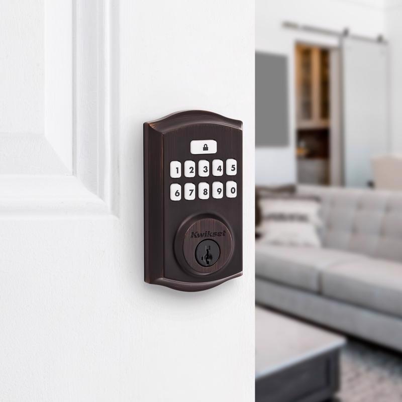 Kwikset SmartCode Venetian Bronze Metal Electronic Deadbolt