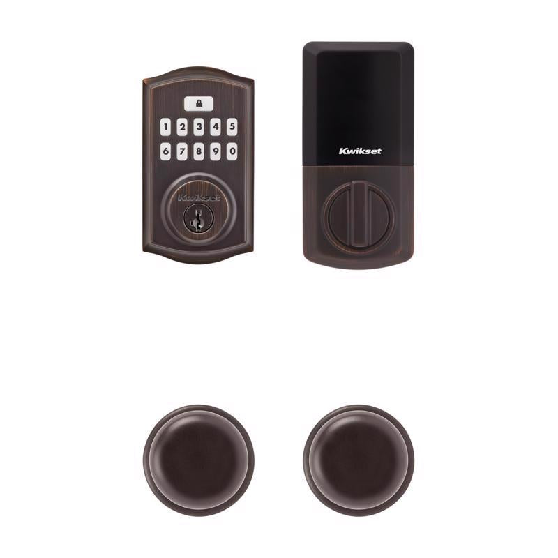 Kwikset SmartCode Venetian Bronze Metal Electronic Deadbolt