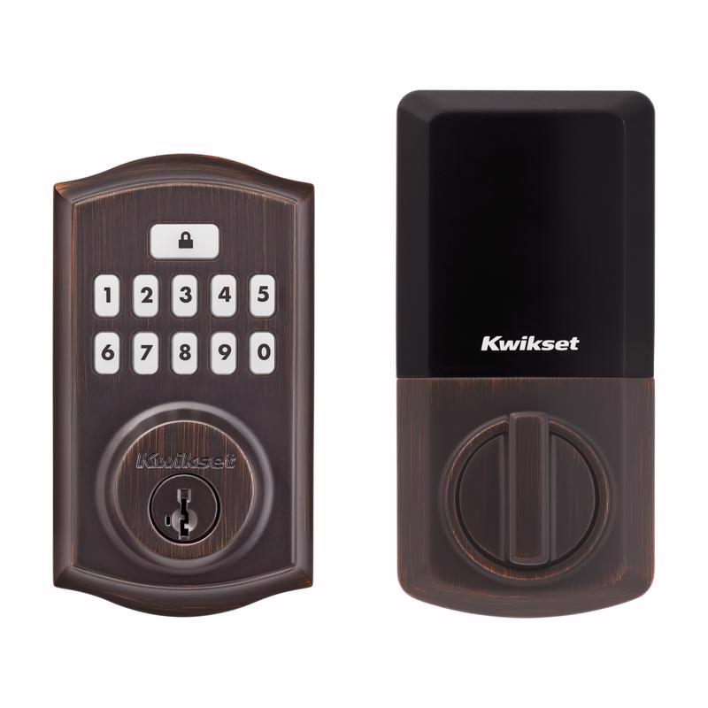 Kwikset SmartCode Venetian Bronze Metal Electronic Deadbolt