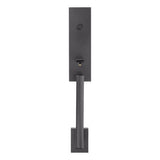 Kwikset Matte Black Entry Handleset KW1 1-3/4 in.