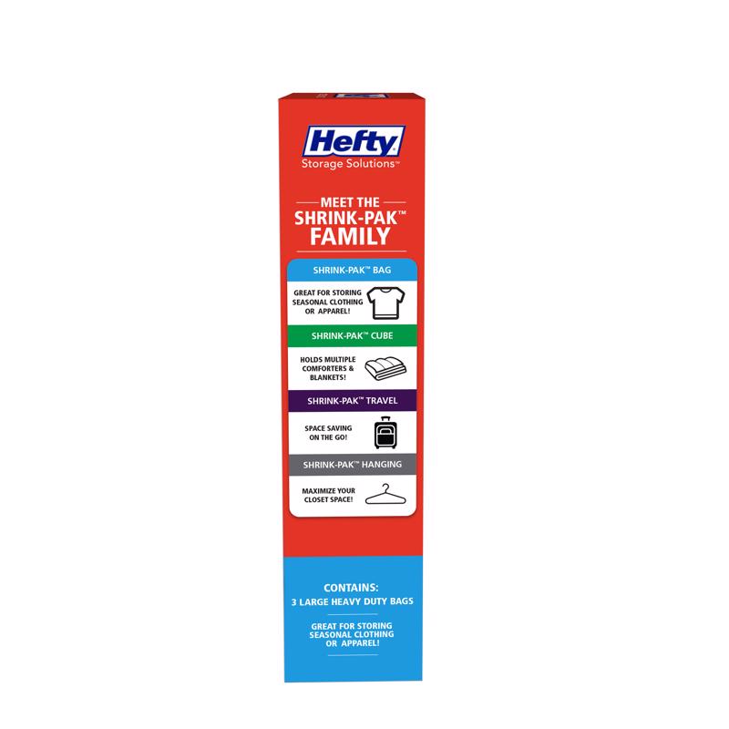 Hefty Shrink-Pak Clear Vacuum Cube Storage Bags
