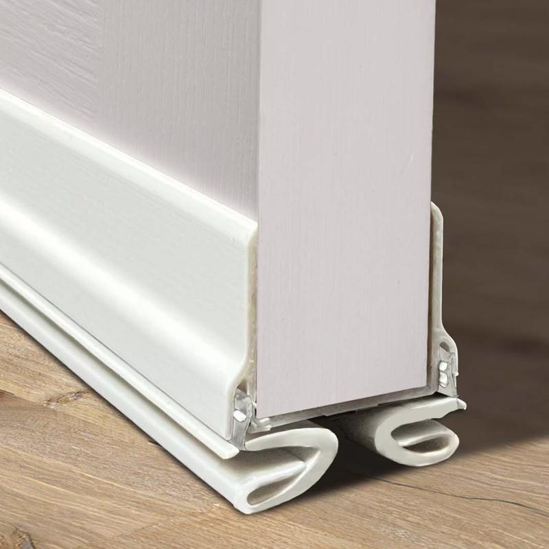 M-D Building Products Light and Sound White Vinyl Door Bottom For Doors 32 in. L X 1.38 in.