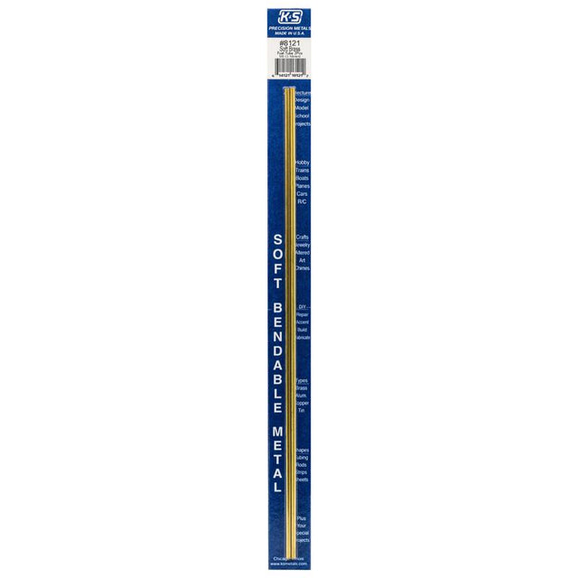 BRSS TUBE RND 12X1/8"2PK