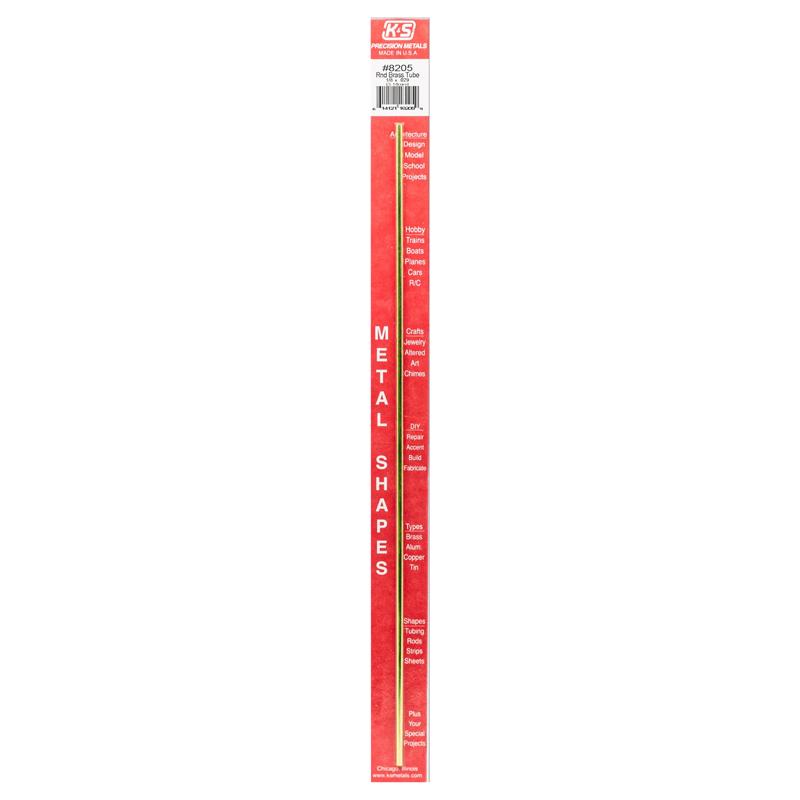 BRAS TUBE ROUND 12X1/8"