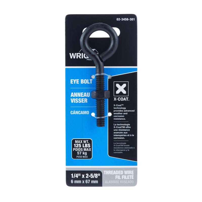 EYEBOLT BLK 2-5/8X1/4"