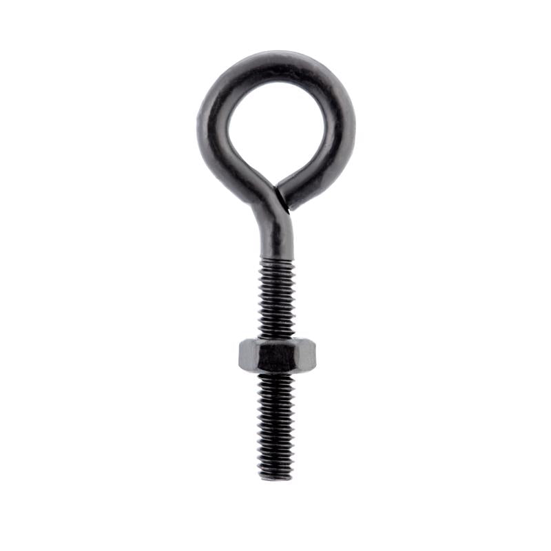 Wright 1/4 in. X 2-5/8 in. L Black Steel Eyebolt Nut Included