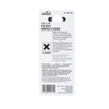 Wright 1/4 in. X 4 in. L Black Steel Eyebolt Nut Included