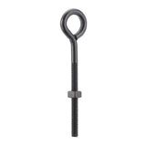 Wright 1/4 in. X 4 in. L Black Steel Eyebolt Nut Included