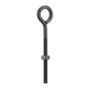 Wright 1/4 in. X 4 in. L Black Steel Eyebolt Nut Included