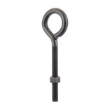 Wright 3/8 in. X 5 in. L Black Steel Eyebolt Nut Included