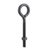 Wright 5/16 in. X 4 in. L Black Steel Eyebolt Nut Included