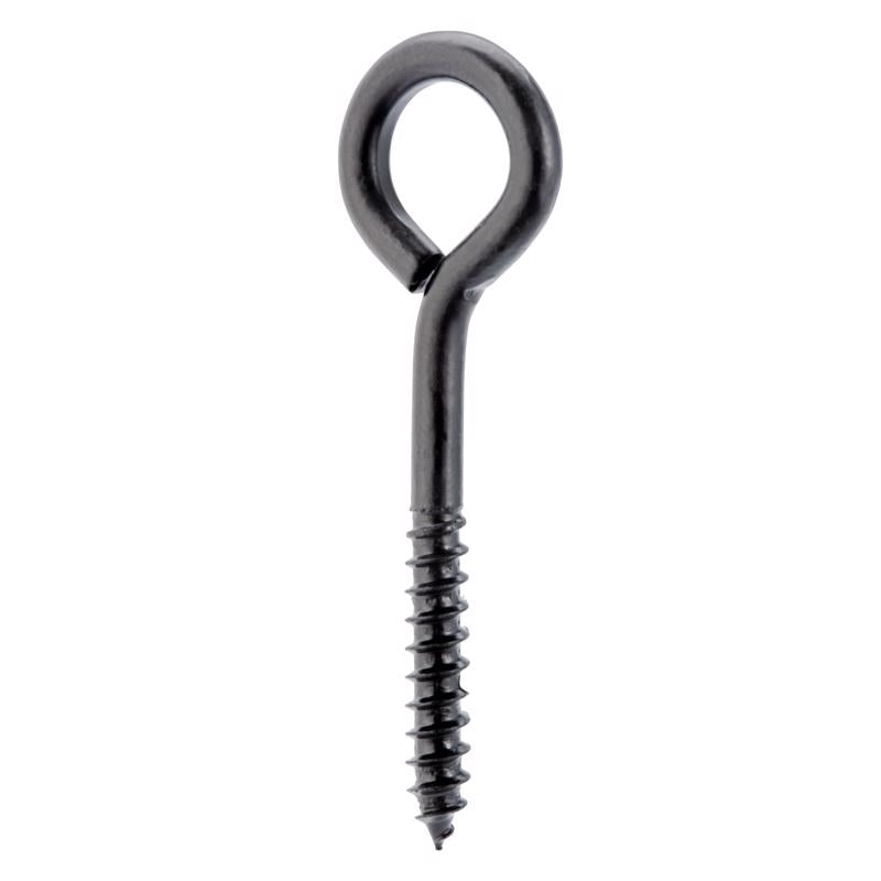 Wright 1/4 in. D X 3 in. L Black Steel Lag Screw Eye 150 lb 1 pk