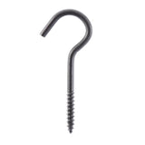 Wright Medium Matte Black Black Steel 3-3/8 in. L Ceiling Hook 50 lb 1 pk