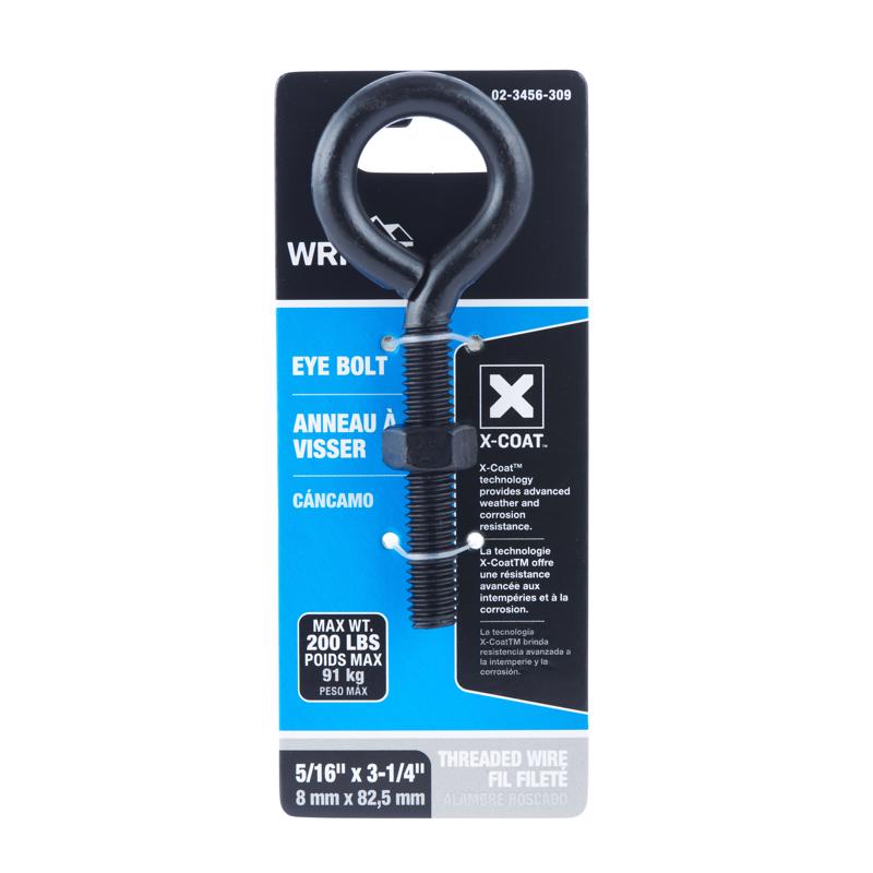 EYEBOLT BLK 3-1/4X5/16"