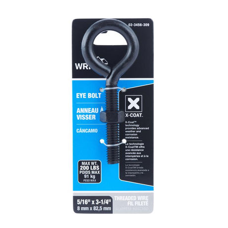 EYEBOLT BLK 3-1/4X5/16"