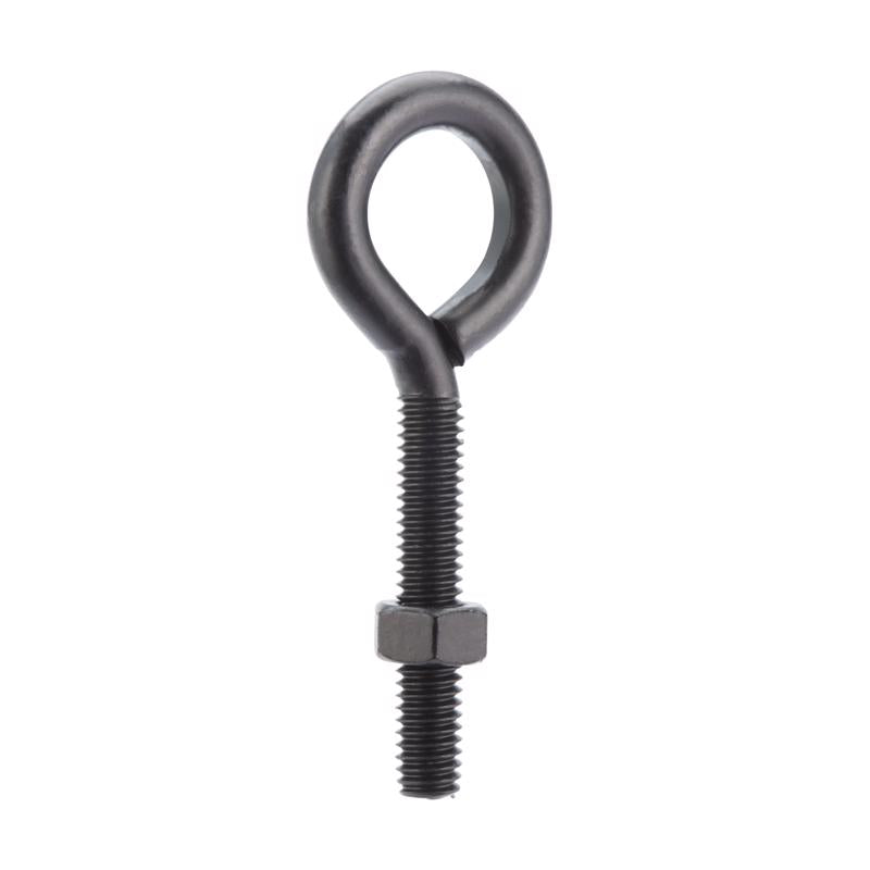 Wright 5/16 in. X 3-1/4 in. L Black Steel Eyebolt Nut Included