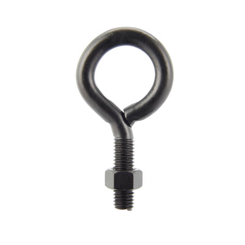 Wright 1/2 in. X 4 in. L Black Steel Eyebolt Nut Included