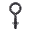 Wright 1/4 in. X 2 in. L Black Steel Eyebolt Nut Included