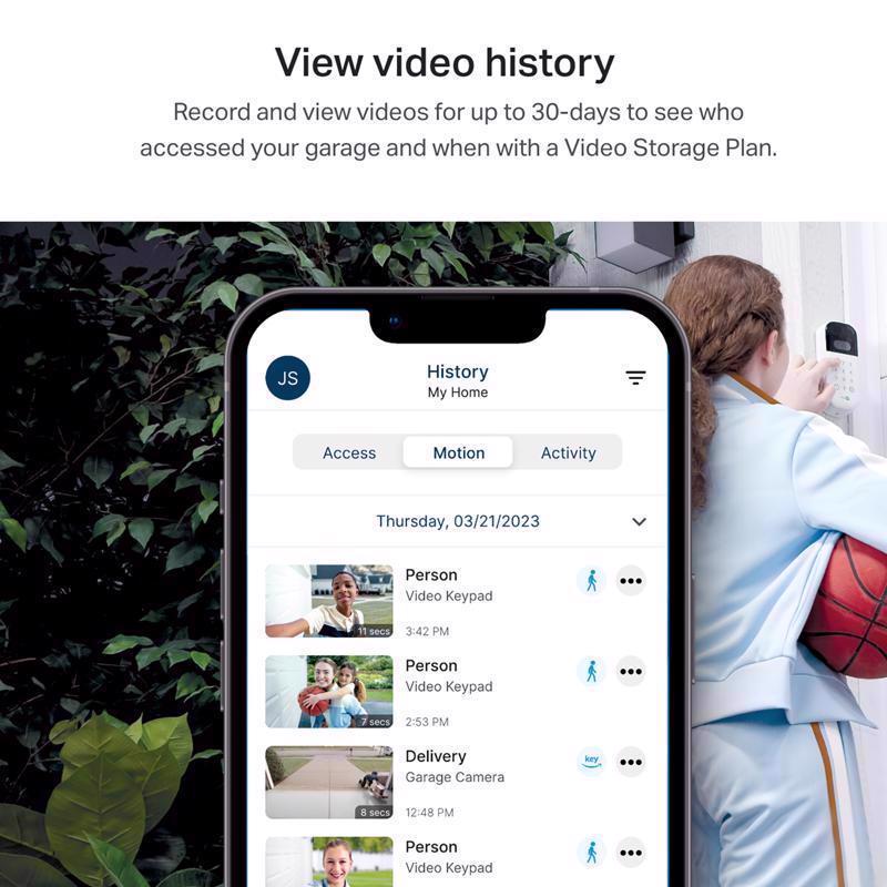Chamberlain myQ Smart Garage Video Keypad 1 Door Video Keypad For WIFI