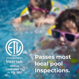 Techko Battery Powered/Plug-In Indoor and Outdoor White Security Alarm