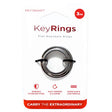 KEY RING SS SLVR 3PK