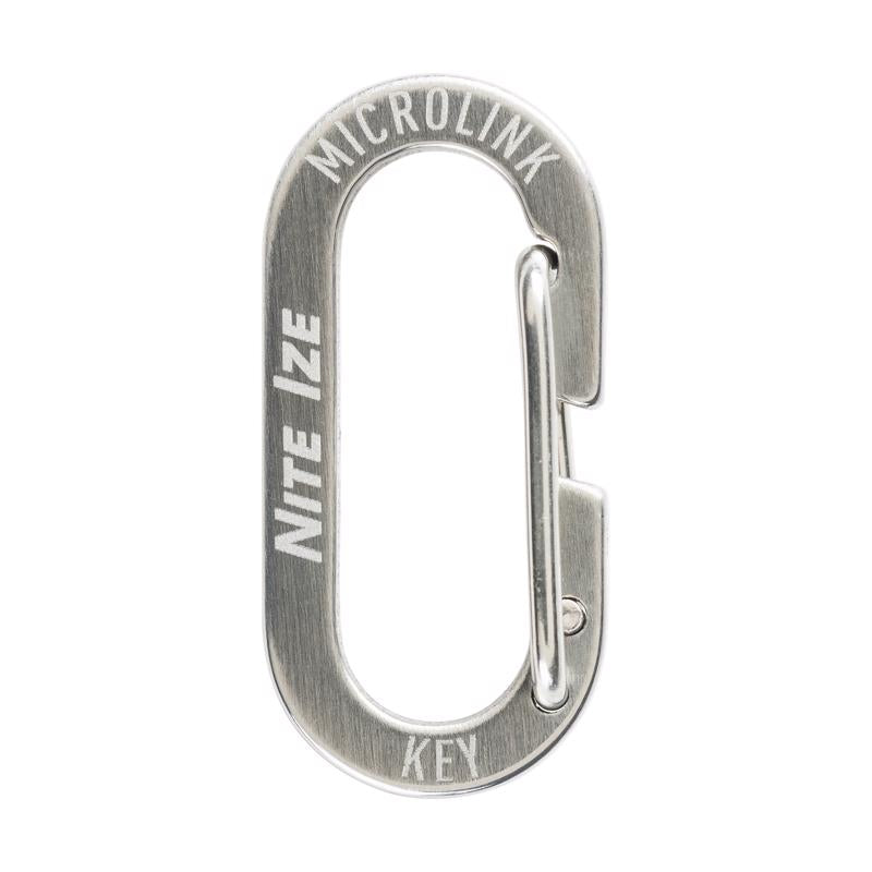 Nite Ize Micro Link Stainless Steel Silver Carabiner Key Chain