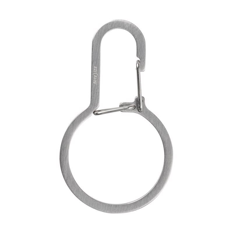 Nite Ize DualPass Stainless Steel Silver Key Ring