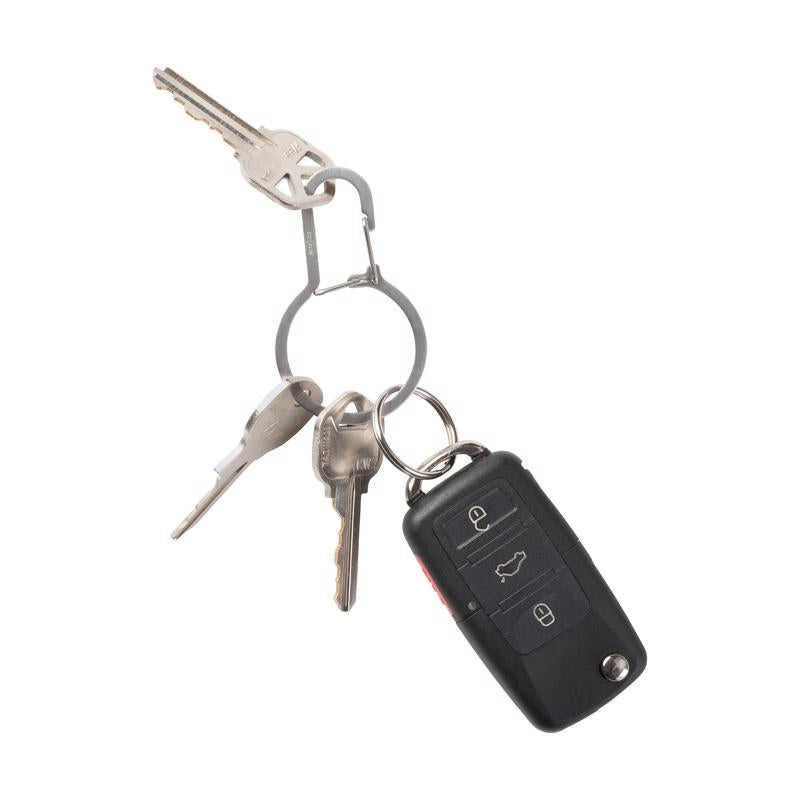 Nite Ize DualPass Stainless Steel Silver Key Ring