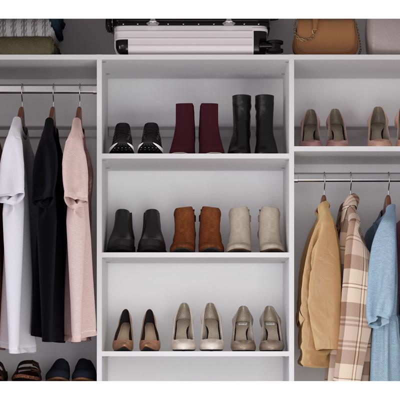 Easy Track Create Collection 5/8 in. H X 34.87 - 23.87 in. W X 14 in. L Wood Laminate Shelf Divider